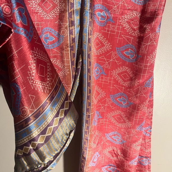 How Bazaar coral  satin jumpsuit - Picture 4 of 9